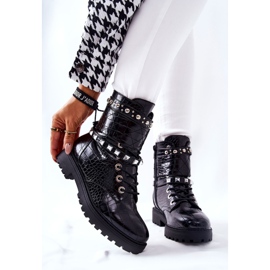 PG1 Svarta Nephele varma stövlar arbetare med dubbar 1