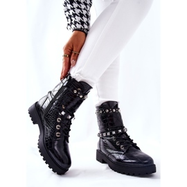 PG1 Svarta Nephele varma stövlar arbetare med dubbar 2