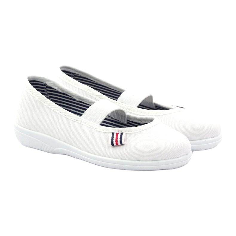 Flickas tofflor Tjeckiska Befado 274X013 vit 4
