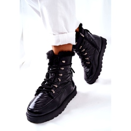 POTOCKI Höga pälsisolerade snöskor Svart Sneezy 1