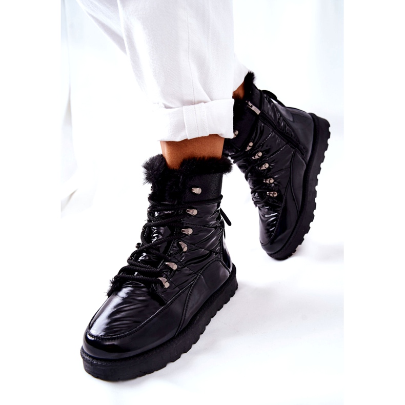 POTOCKI Höga pälsisolerade snöskor Svart Sneezy 1