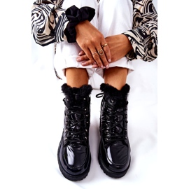 POTOCKI Höga pälsisolerade snöskor Svart Sneezy 2