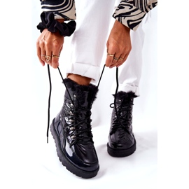 POTOCKI Höga pälsisolerade snöskor Svart Sneezy 4