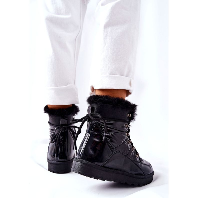 POTOCKI Höga pälsisolerade snöskor Svart Sneezy 6