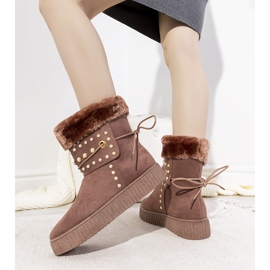 Almendra rosa snökängor för kvinnor 1