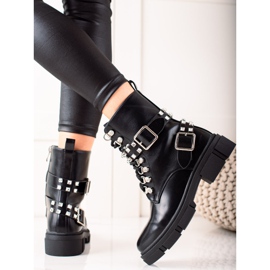 TRENDI Snygga arbetare med strass svart 1