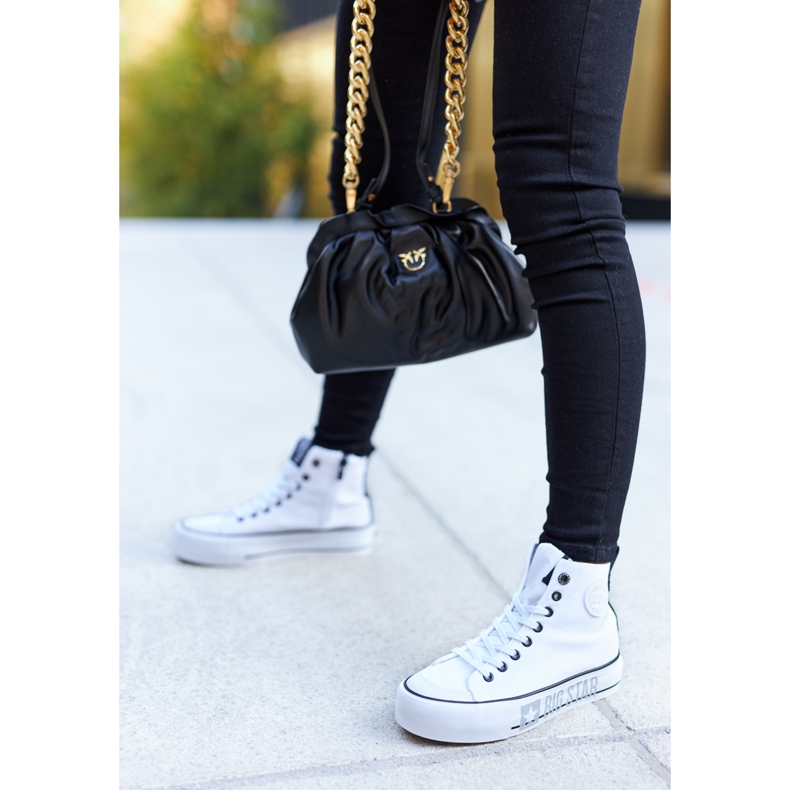 Höga sneakers på The Big Star II274014 vit plattform 2