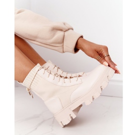 PS1 Dam stövlar Arbetare Beige Megan 5