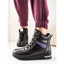 TRENDI Snowboots med Glitter Supermo svart 1