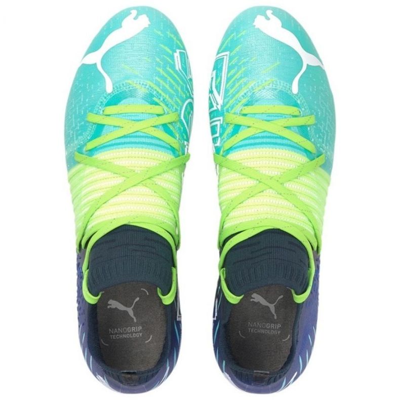 Fotbollsskor Puma Futura Z 1.2 Fg Ag M 106476 03 marinblå, mångfärgad grön 1