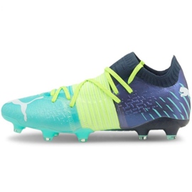Fotbollsskor Puma Futura Z 1.2 Fg Ag M 106476 03 marinblå, flerfärgad grön 2