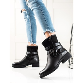 Super Mode Svarta Klassiska Arbetare Med Spänne 1