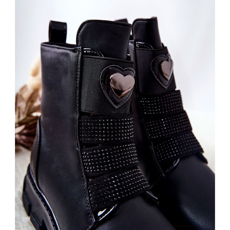 PA1 Svarta Miraven barnpälsisolerade stövlar 1