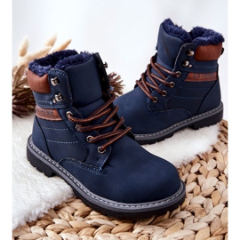 PA1 Barns varma fångare Marinblå gravar brun 2