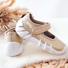 BEFADO S.A. Inblu Shiny 109P224 Guld Ballerina Tofflor 2