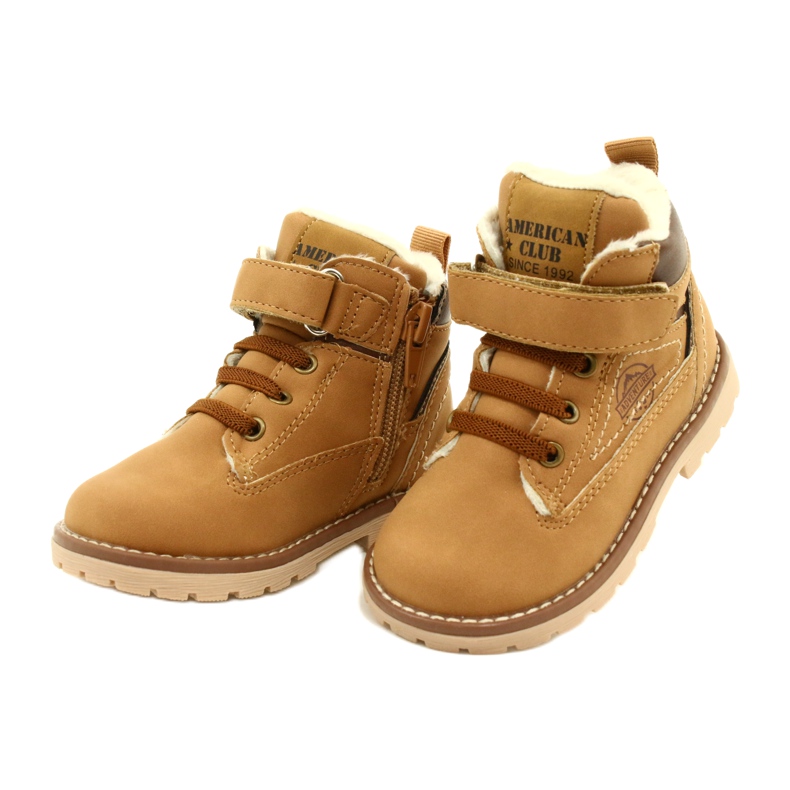 Kardborrband Workers American Club GC28 / 21 Camel beige gul 3