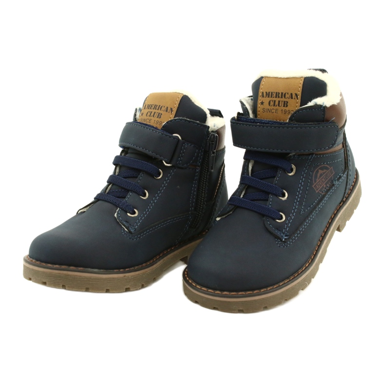 Arbetare isolerade med päls American Club GC29 / 21 Navy brun marinblå 3