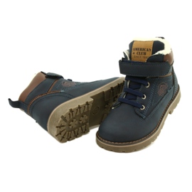 Arbetare isolerade med päls American Club GC29 / 21 Navy brun marinblå 4