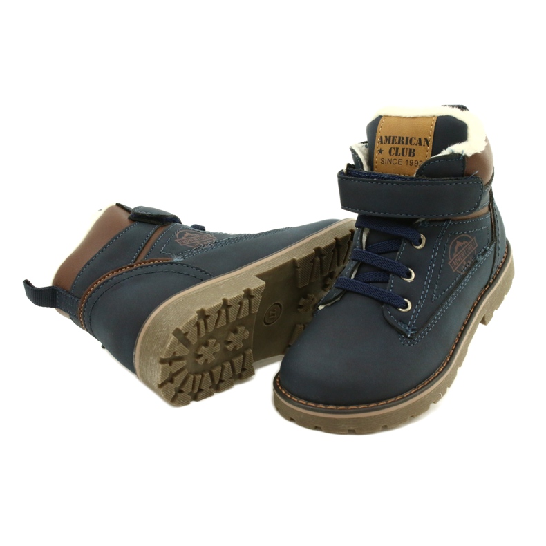 Arbetare isolerade med päls American Club GC29 / 21 Navy brun marinblå 4