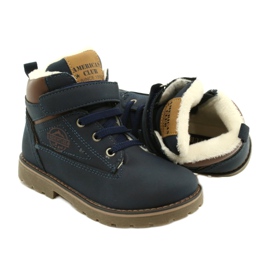 Arbetare isolerade med päls American Club GC29 / 21 Navy brun marinblå 5