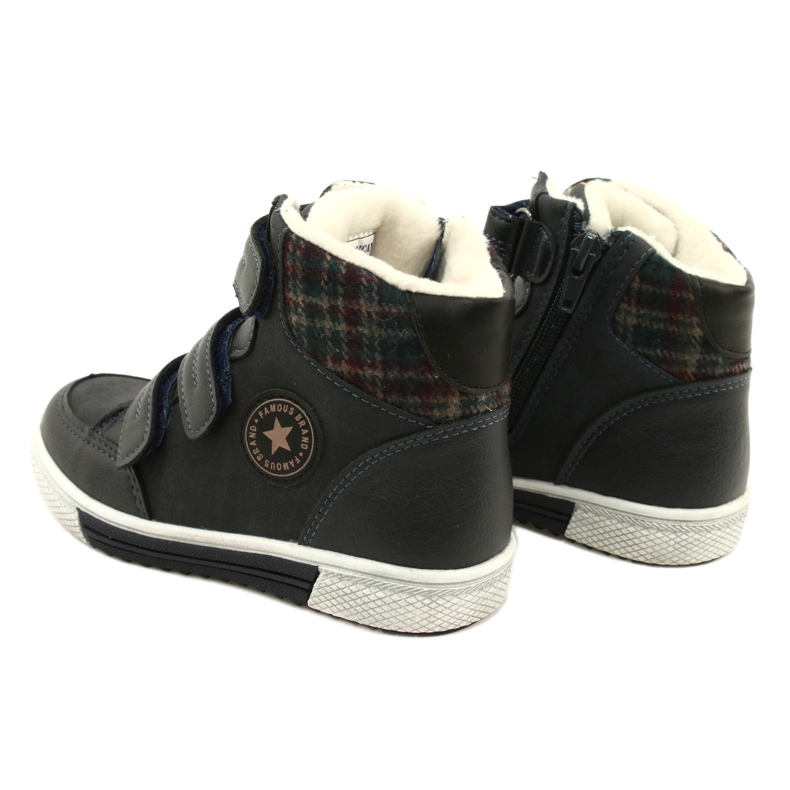 American Club Höga sportskor med päls American GC19 / 21 Marinblå 3