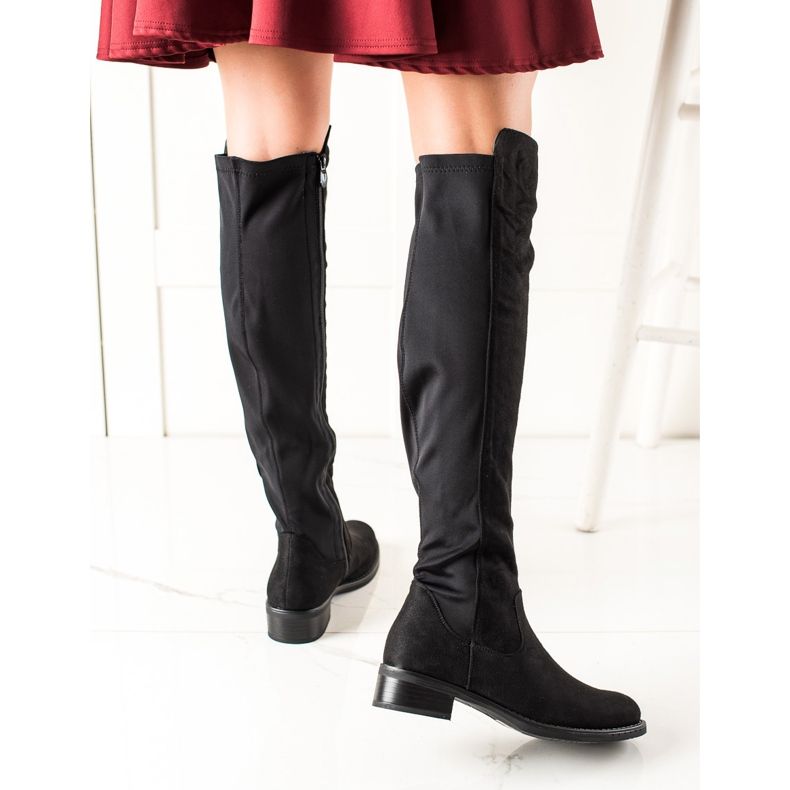 Lovery Bekväma mockastövlar svart 1