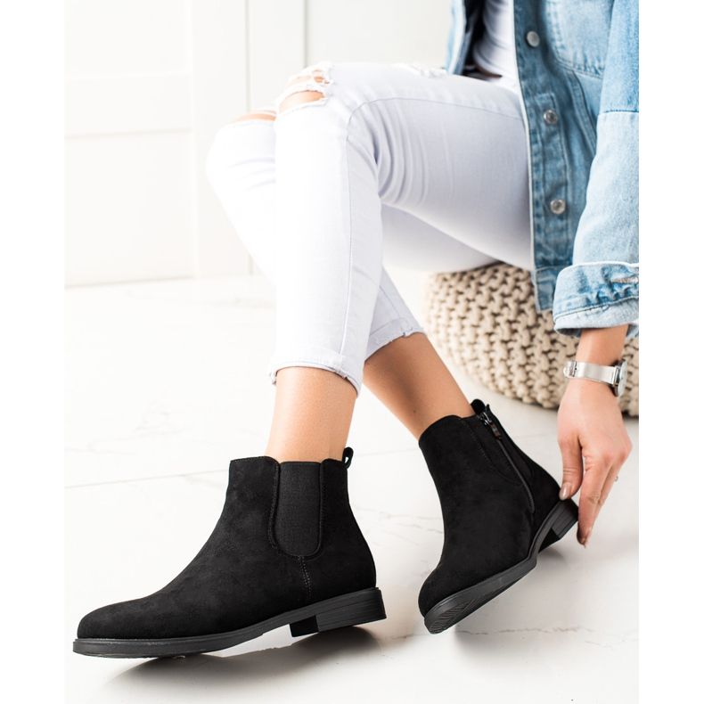 J. Star Klassiska stövlar svart 1