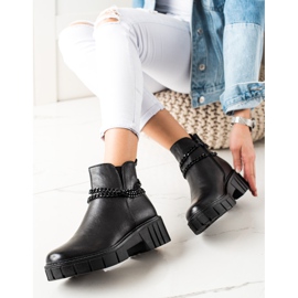 Goodin Stövlar På Plattformen Med En Kedja svart 1