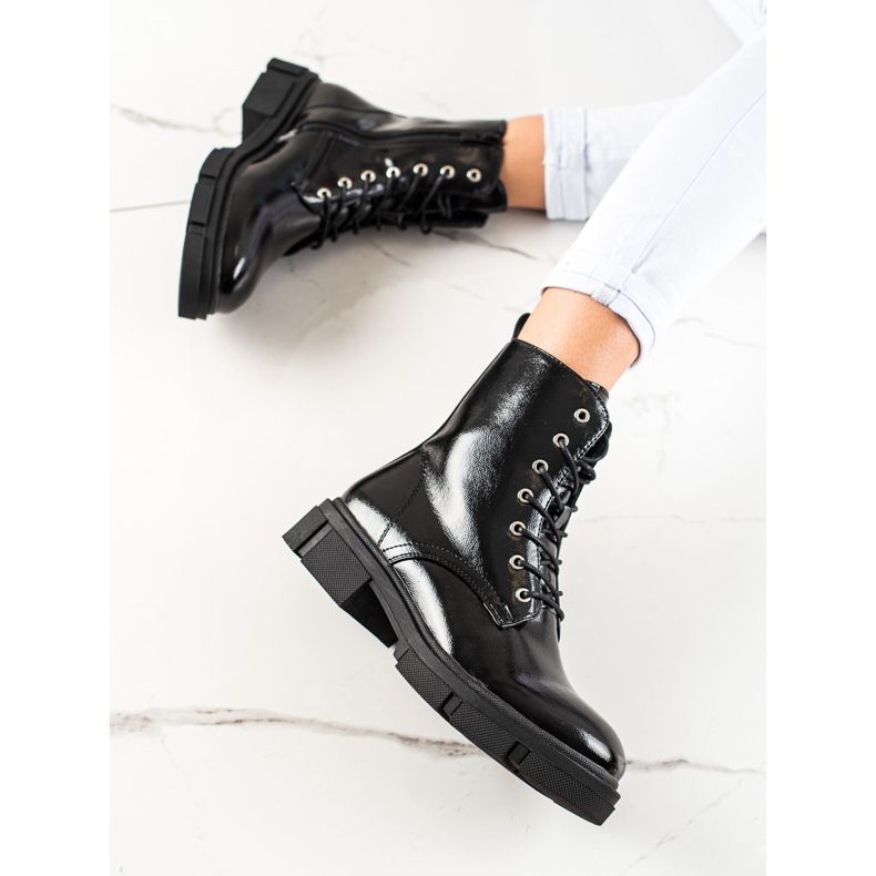 Snörstövlar från Sergio Leone svart 1