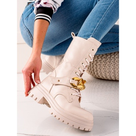 Seastar High Fashion Trapery Boots beige gyllene 1