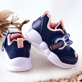 BEFADO S.A. Sportskor för barn med kardborre Befado 516P090 Marinblå-rosa 1