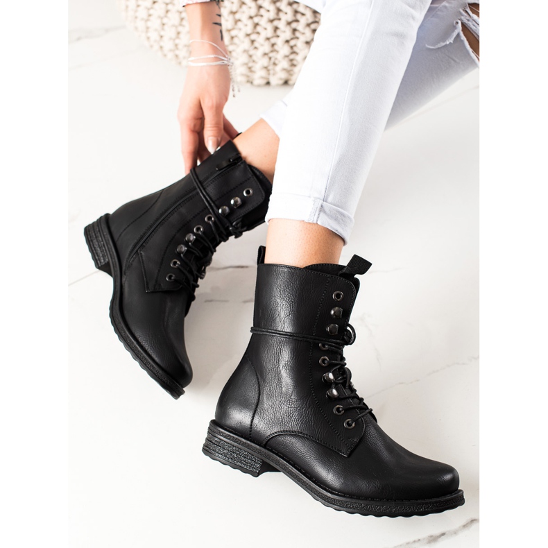 Super Mode Klassiska snörskor svart 1