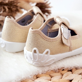 BEFADO S.A. Ballerinatofflor Befado Shiny 115X003 Gyllene 2