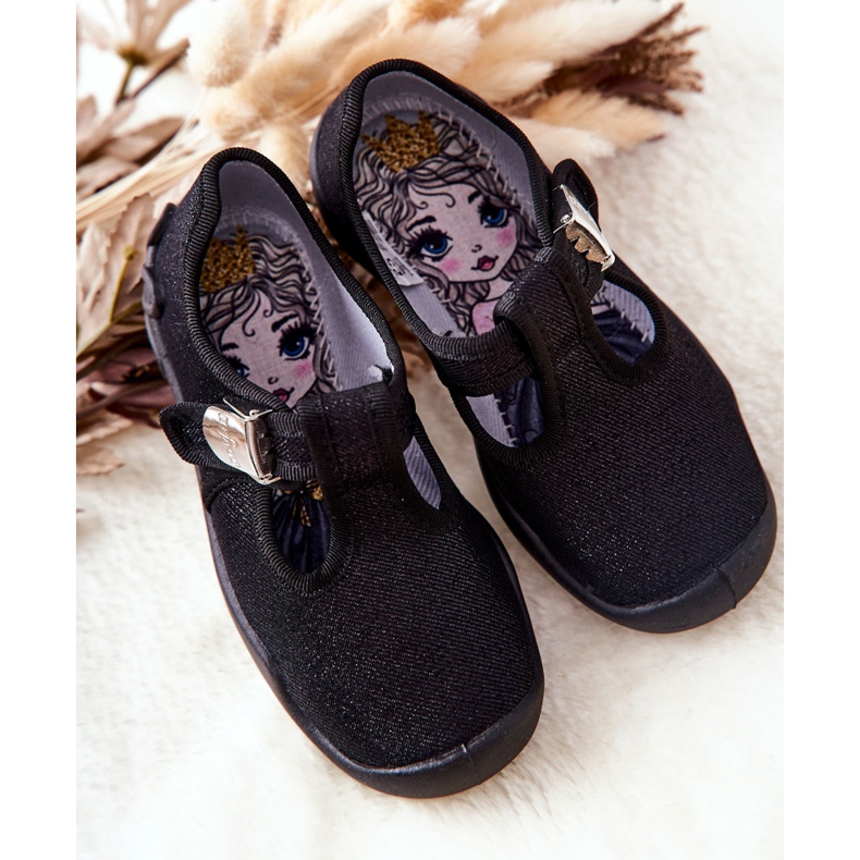 BEFADO S.A. Ballerinatofflor Befado Shiny 115X006 Svart 2