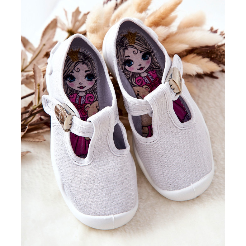 BEFADO S.A. Ballerinatofflor Befado Shiny 115X001 Silver silver- 1