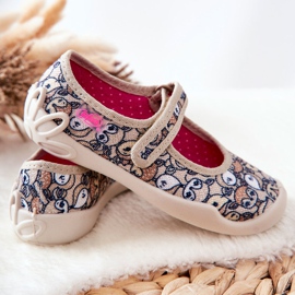 BEFADO S.A. Ballerinatofflor Befado Rådjur 114X467 Beige brun 2