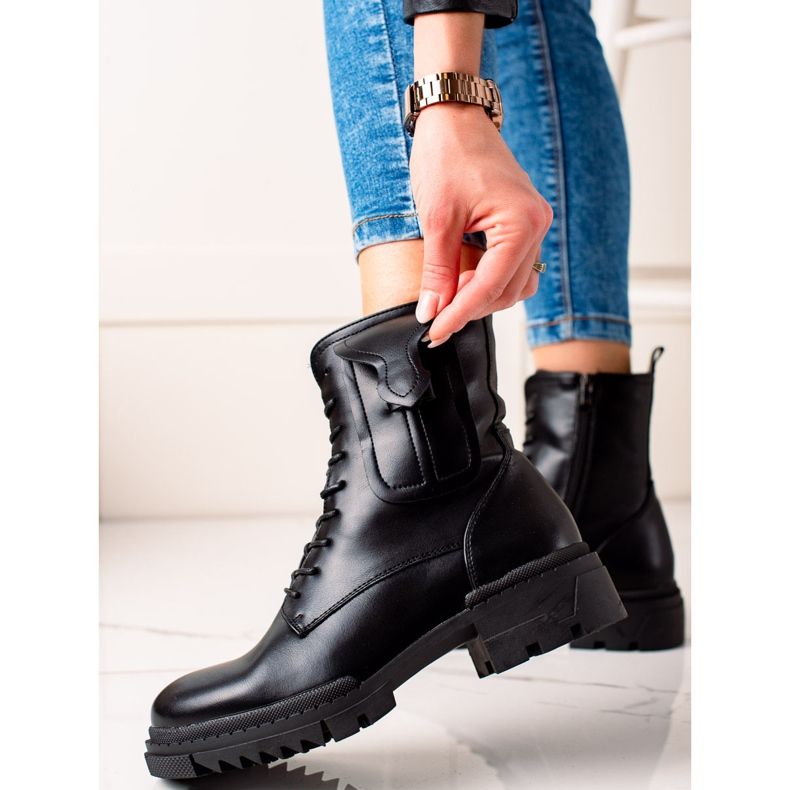 W. Potocki Klassiska snörningskläder med Potocki svart 1