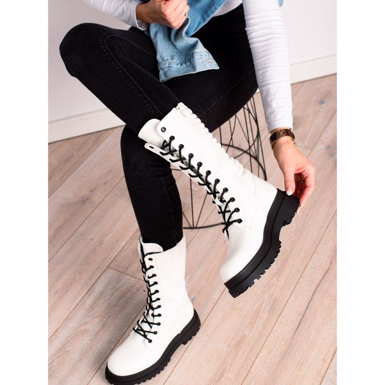 Seastar Vita ekologiska läderstövlar 2