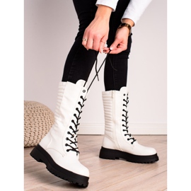 Seastar Vita ekologiska läderstövlar 1