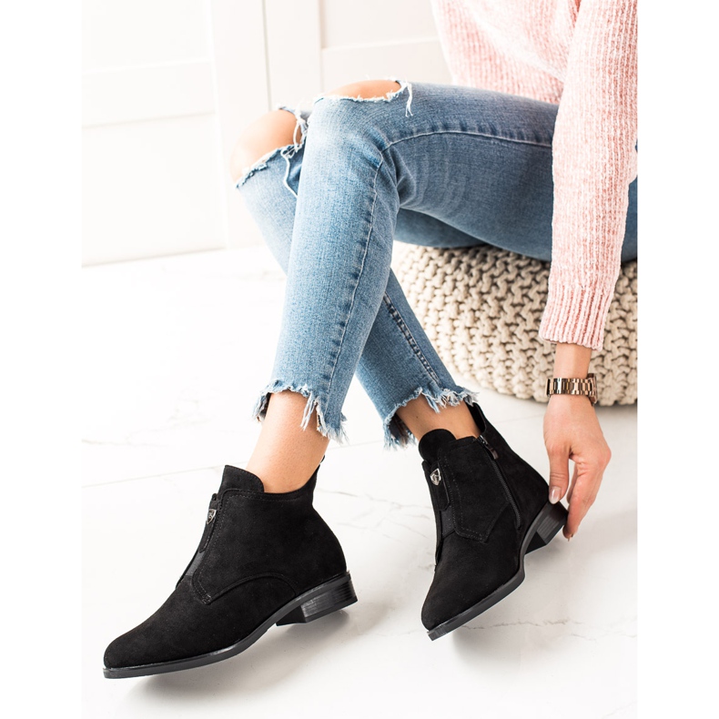 Camo Varma stövlar med dragkedja svart 1