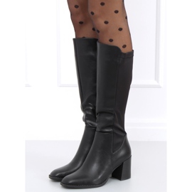 Högklackade stövlar från Ramona Black svart 2