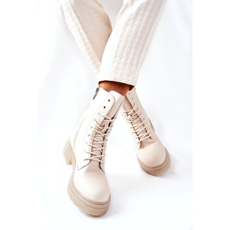 PE1 High Boots Workery Beige Rozelle 3