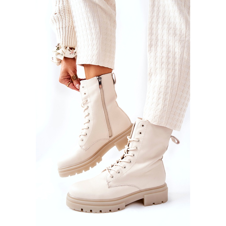 PE1 High Boots Workery Beige Rozelle 2