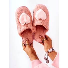 Rosa Heartbeat-tofflor för kvinnor 1