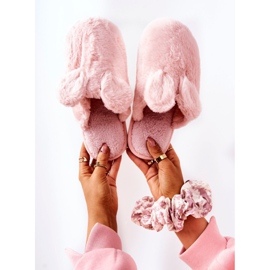 Pälstofflor Med Rosa Thorpe-öron 1