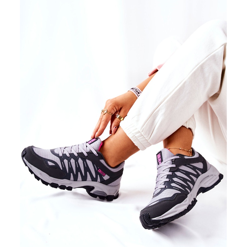 Sportskor Memory Foam Big Star GG274499 Grå rosa 2