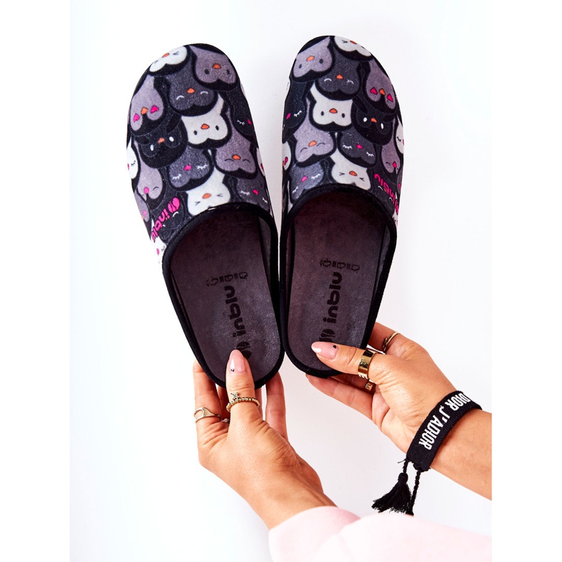 Inblu Tofflor Befado Pingwinki 155D202 Svarta tofflor 1