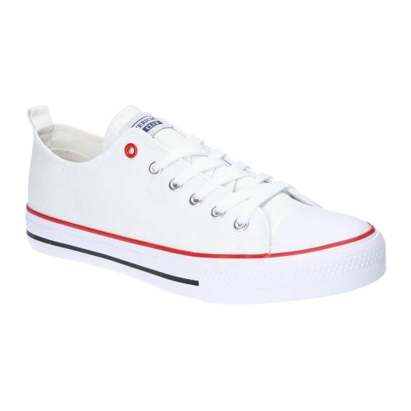 Kvinnors vita sneakers bundna American Club LH14 3