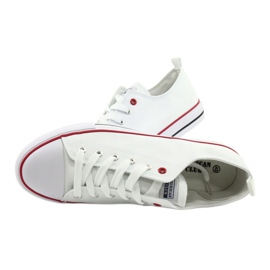 Kvinnors vita sneakers bundna American Club LH14 5