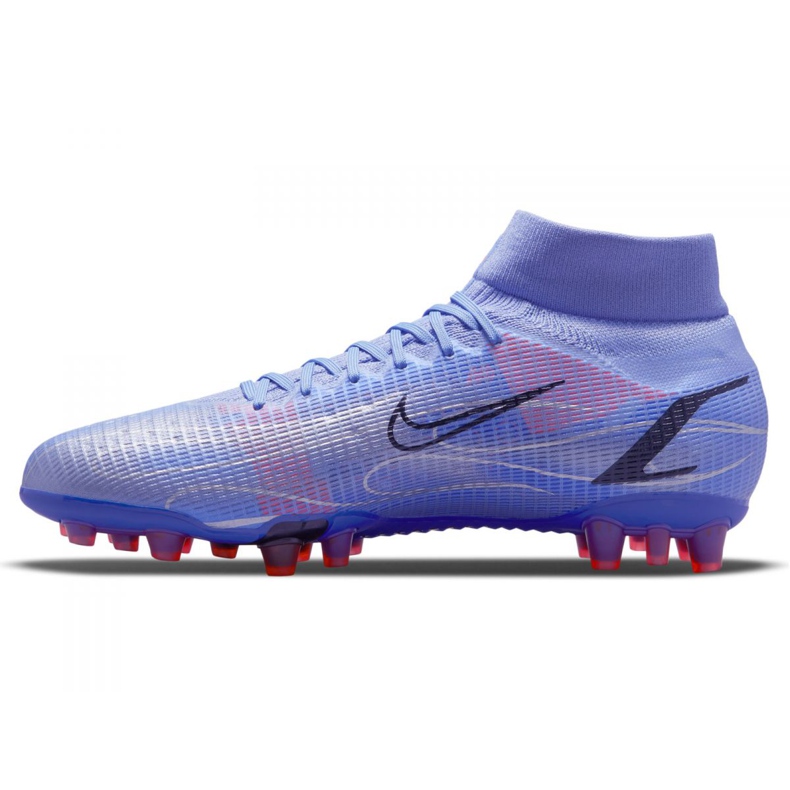 Nike Superfly 8 Pro Km Ag M DJ3978-506 fotbollsskor lila-blå blå 1